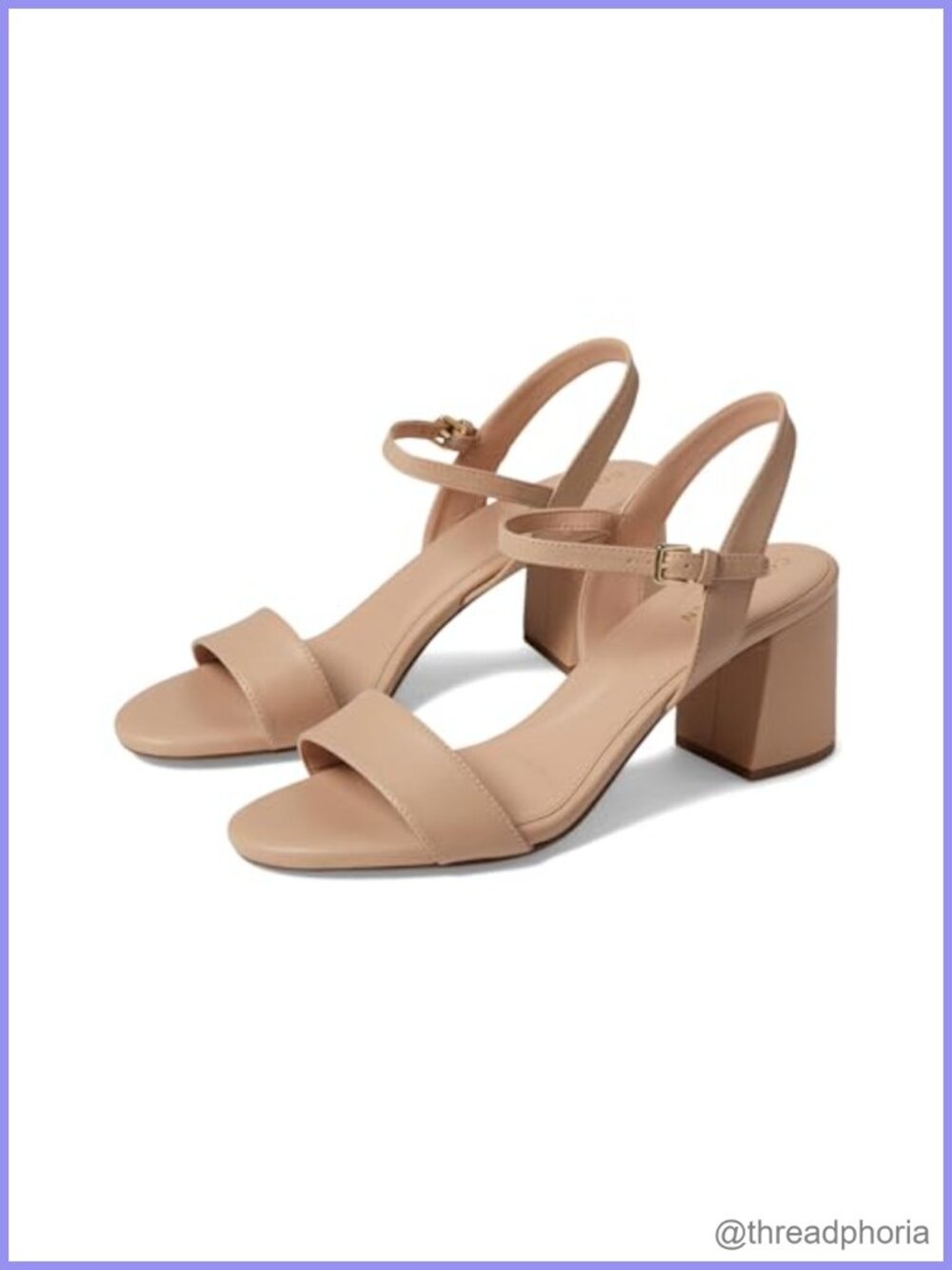 Suede Slingback Block Heel Sandal 65mm Open Toe Dress Shoe